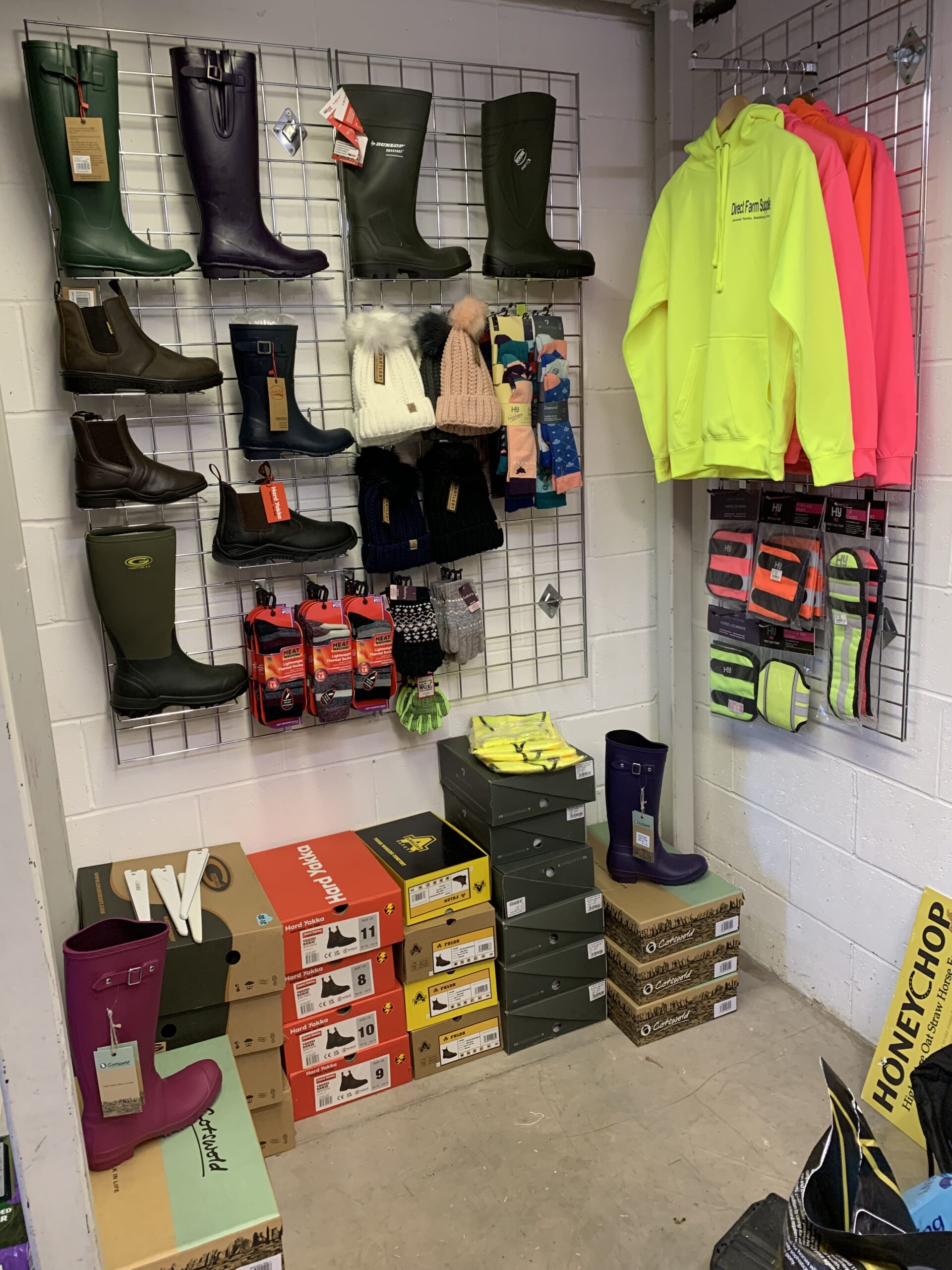Bringing you our in store clothing, footwear and workwear area