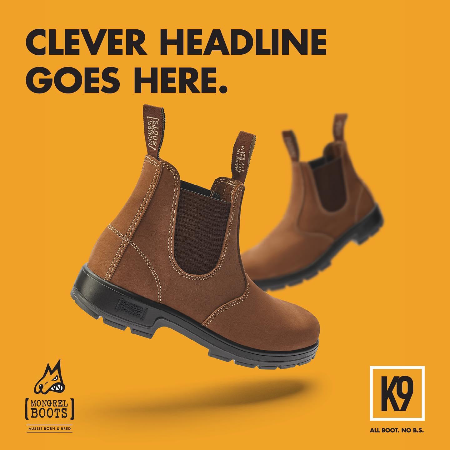 K9 Mongrel boots vintage brown - Image 3
